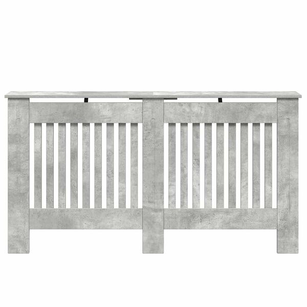 vidaXL Capac pentru radiator Gri din beton 152 x 19 x 81,5 cm