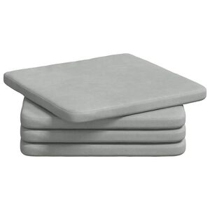 vidaXL Perne de Șezut 4 pcs Gri deschis 40 x 40 x 3 cm Catifea