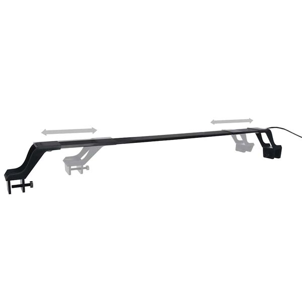 vidaXL Lampă LED pentru acvariu, cu clemă, albastru/alb, 55-70 cm