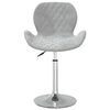 vidaXL Scaun de bar, gri deschis, catifea