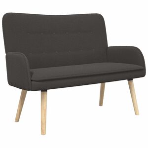 vidaXL Canapea cu 2 locuri Gri &icirc;nchis 115 x 61 x 87 cm Boucl&eacute;