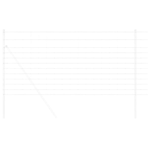 vidaXL Gard pentru c&acirc;mp Argintiu 25 x 1,2 m Oțel galvanizat