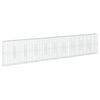 vidaXL Coș gabion cu capac, 1000x50x200 cm, fier galvanizat