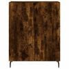 vidaXL Dulap, stejar fumuriu, 69,5x34x90 cm, lemn compozit