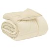 vidaXL Duvet de iarnă Patos Crem 135 x 200 cm Microfibră