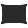 vidaXL P&acirc;nză parasolar, dreptunghiular, negru, 6x8 m, HDPE, 160 g/m&sup2;