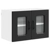 vidaXL Dulap de bucătărie Kalmar 2 pcs Negru 60 x 31 x 40 cm
