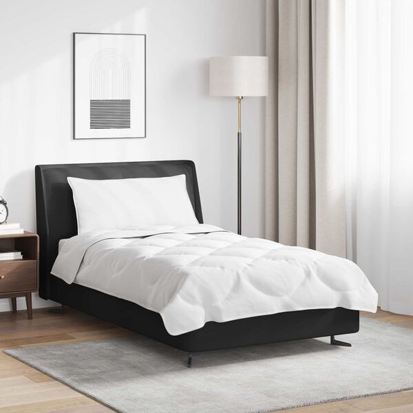 vidaXL Set de Pături cu pernă 2 pcs Alb Microfibră