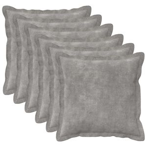 vidaXL Husă pentru pernă 6 buc. HOUTEN Gri deschis 30 x 30 cm