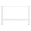 vidaXL Picioare pentru măsuță de cafea, albe, 2 buc., 70x(42-43) cm, oțel