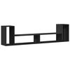 vidaXL Dulap TV, 2 buc., negru, 100x30x50 cm, lemn prelucrat