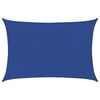 vidaXL P&acirc;nză parasolar, albastru dreptunghiular 5x6 m HDPE 160 g/m&sup2;