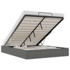vidaXL Cadru de pat otoman Gri &icirc;nchis 153 x 203 cm Catifea