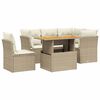 vidaXL Set canapele de grădină cu perne, 5 piese, bej, poliratan