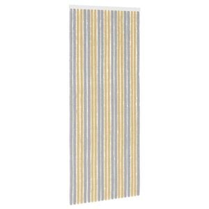 vidaXL Perdea pentru insecte din chenille Gri și Bej 90 x 220 cm
