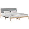 vidaXL Cadru de pat cu headboard Maro 180 x 200 cm Lemn de pin masiv