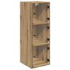 vidaXL Dulap de perete 35 x 37 x 102 cm Lemn compozit Stejar Artizanal