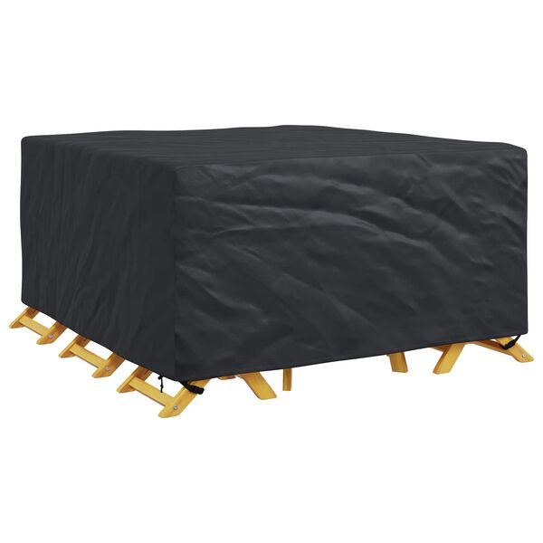 vidaXL Husă pentru mobilă Simplu Negru 180 x 190 x 85 cm 600D