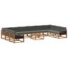 vidaXL Set de canapele de exterior 11 buc. Natural și Antracit
