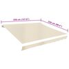 vidaXL P&acirc;nză de copertină, crem, 3,5 x 2,5 m