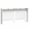 vidaXL Capac pentru radiator Alb lucios 172 x 19 x 81,5 cm