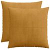 vidaXL Husă pentru pernă 2 pcs ALMELO Galben 60 x 60 cm cord