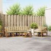 vidaXL Set de canapele de exterior cu pernă 7 pcs Natural și Bej