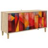 vidaXL Cabinet TV HEESCH 102 x 33 x 50 cm Sonoma Lemn prelucrat