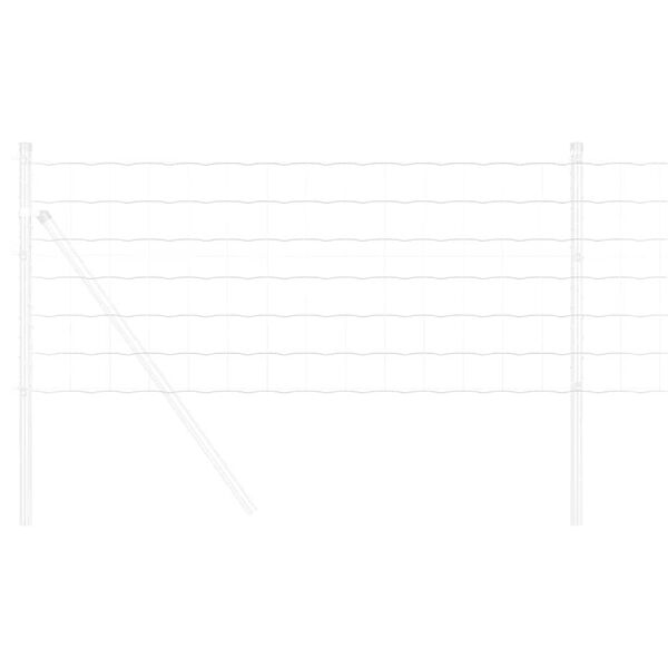 vidaXL Gard Euro Argintiu 0.4 x 50 m Metal zincat prin imersie la cald