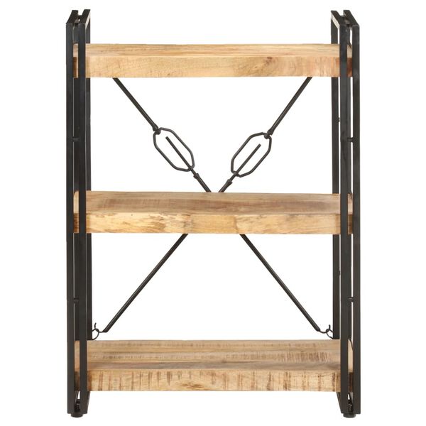 vidaXL Bibliotecă cu 3 niveluri, 60x30x80 cm, lemn masiv de mango