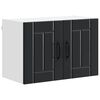 vidaXL Dulap de bucătărie 2 pcs Negru 60 x 31 x 40 cm Lemn compozit