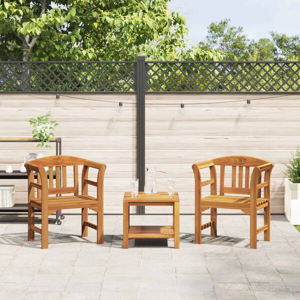 vidaXL bancă cu pernă Finisaj cu ulei natural 68,5 x 46 x 82,5 cm