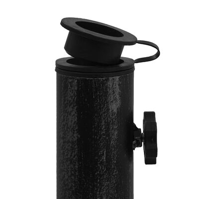 vidaXL Bază de umbrelă, negru, 47x47x33 cm, fontă