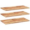 vidaXL Rafturi suspendate 3 buc. 100x40x2cm lemn masiv acacia netratat