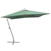 vidaXL Umbrelă suspendată, st&acirc;lp de aluminiu, 300x300 cm, verde