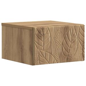 vidaXL Dulap de noapte suspendat Stejar Artizanal 49 x 34,5 x 20 cm