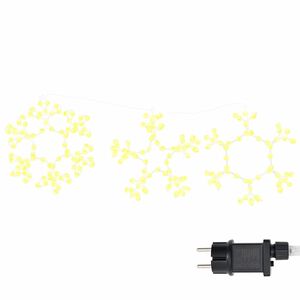 vidaXL Fulger de Crăciun cu 252 LED Alb cald 44,5 x 38 cm PVC