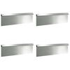 vidaXL Gard pentru melci 4 buc. 100 x 3,5 x 25 cm Oțel Galvanizat