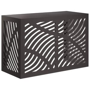 vidaXL Husă pentru aer condiționat Negru 90 x 40 x 60 cm Oțel