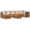 vidaXL Set de canapele de exterior 7 buc. natural Lemn Solid de Acacia