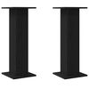 vidaXL Suporturi pentru Difuzoare 2 pcs Stejar Negru 30 x 30 x 80 cm