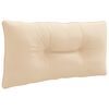 vidaXL Pernă de spate PUTTEN 100% Polyester Crem 70 x 40 x 10 cm