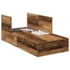 vidaXL Cadru de pat cu depozitare cu depozitare Lemn Vechi 80 x 200 cm