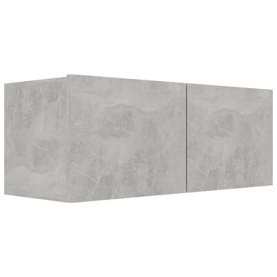 vidaXL Set de dulapuri TV, 5 piese, gri beton, lemn prelucrat