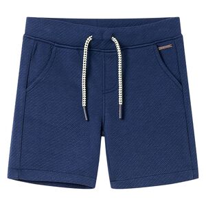 Pantaloni scurți pentru copii cu șnur, albastru &icirc;nchis, 104