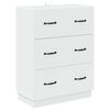 vidaXL Dulap cu sertare Alb 66 x 34,5 x 87 cm Lemn prelucrat
