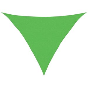 vidaXL P&acirc;nză parasolar, verde deschis, 2,5x2,5x3,5 m, HDPE, 160 g/m&sup2;