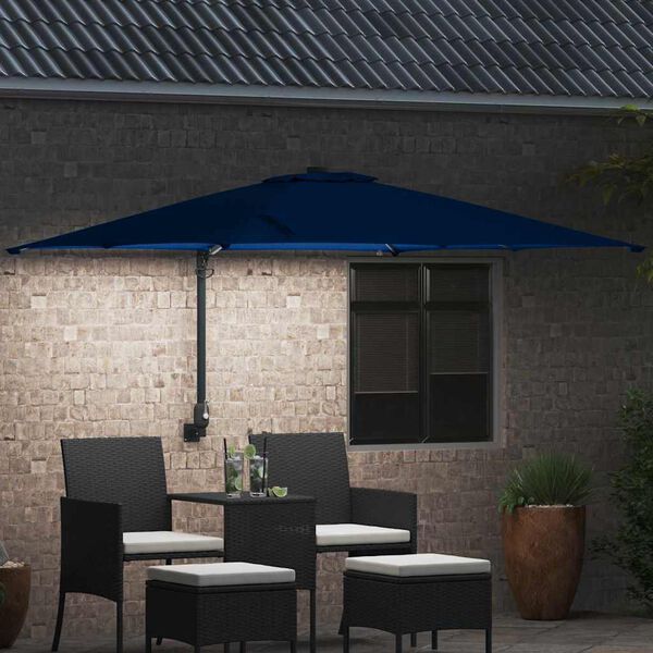vidaXL Parasol de Grădină Albastru azur 248,5 x 247,5 x 160 cm