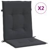 vidaXL Perne cu spătar mic, 2 buc. negru 100x50x3 cm textil oxford