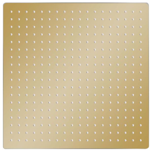 vidaXL Cap de duș tip ploaie pătrat, auriu, 50x50 cm, oțel inoxidabil